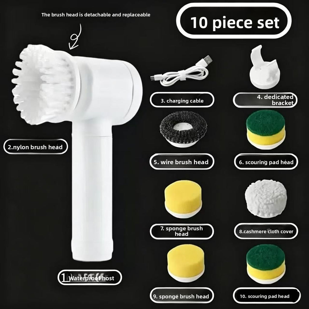 Multi-Functional Handheld Wireless Electric Cleaning Brush
